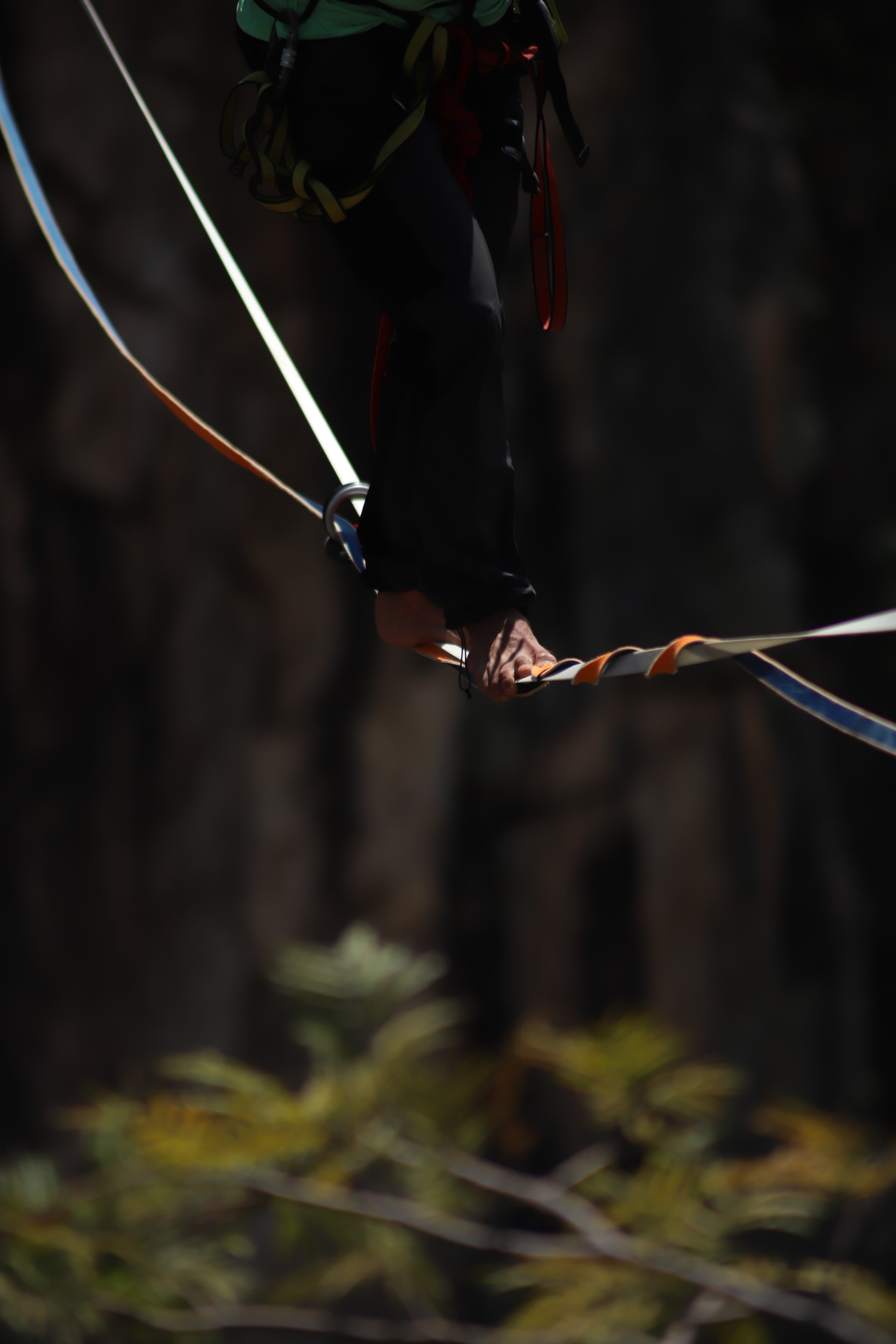 Person walking on a Highline